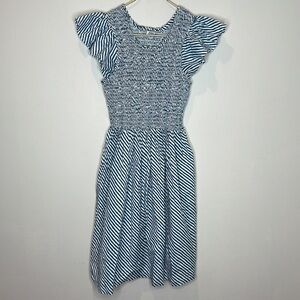Striped Blue Mini Dress